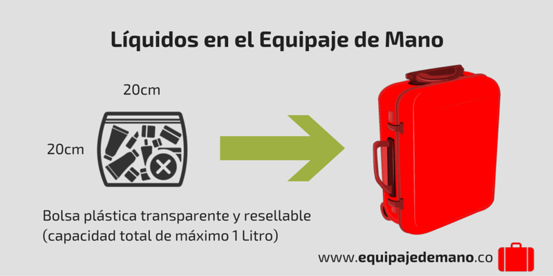 en el equipaje facturado se pueden llevar liquidos