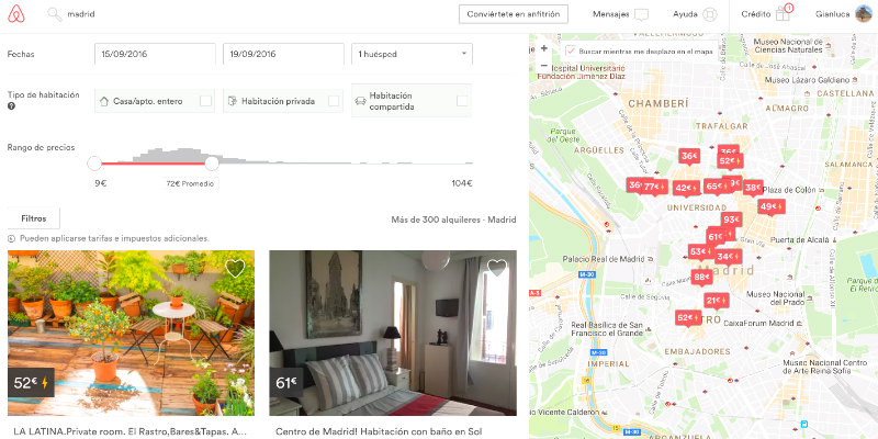 buscar apartamento Airbnb