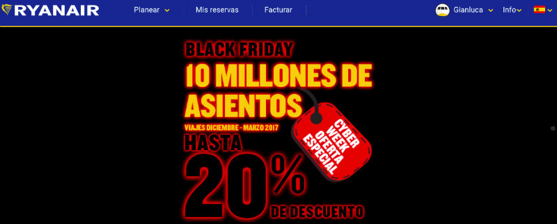 Black Friday Ryanair